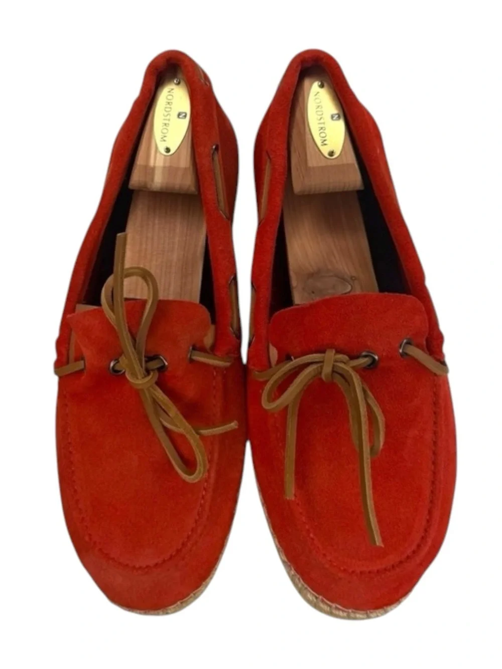 Hanks Brand 𖤐 Alpargatas Max Naranja Boat Shoe Espadrille 𖤐 Orange Suede 𖤐 42